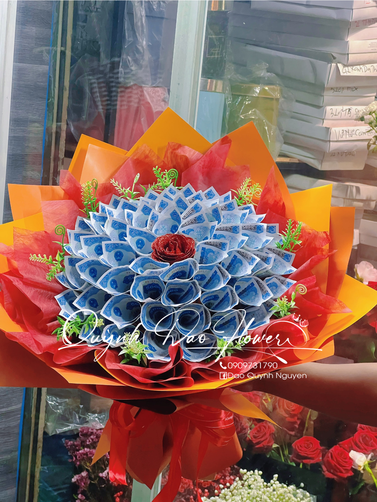 Bó hoa tiền thủ Đức 