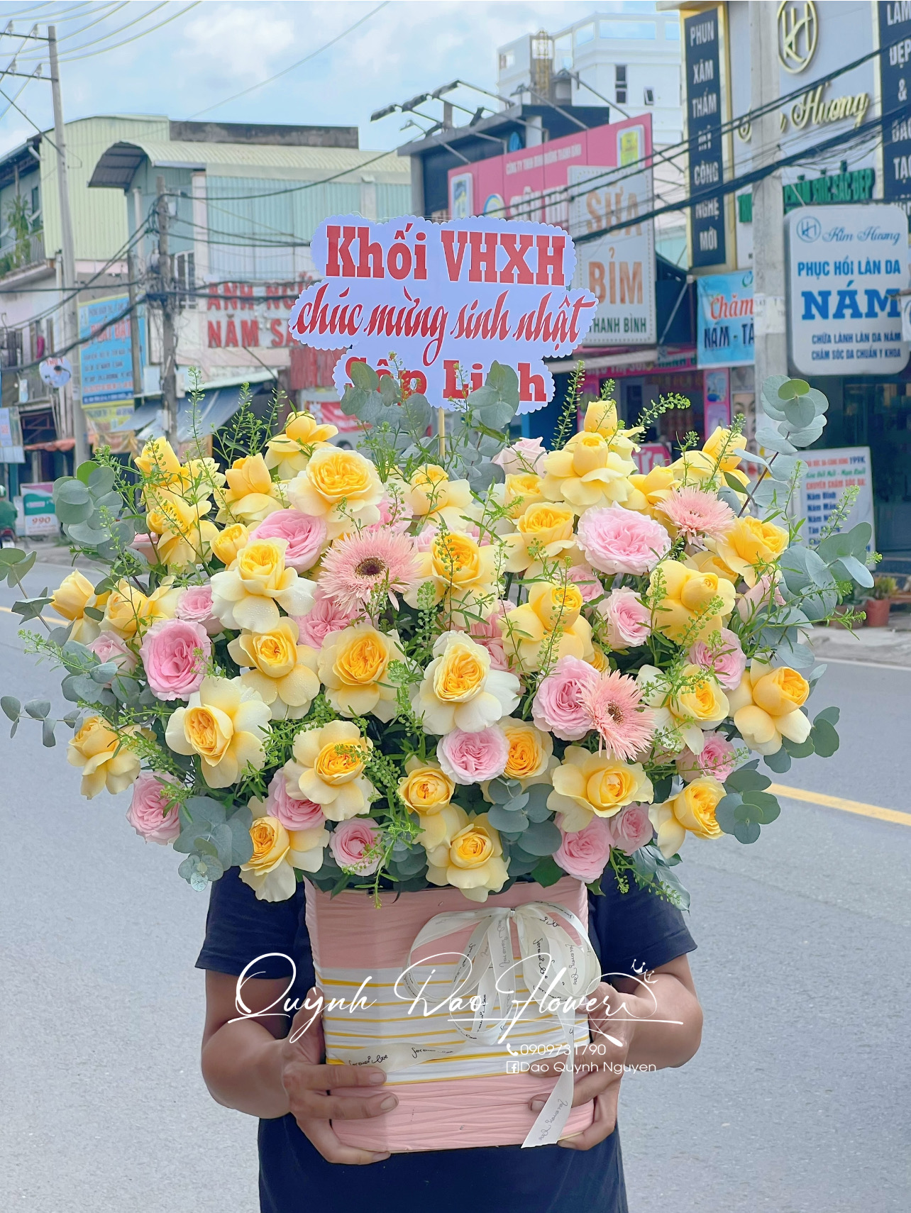 Giỏ hoa mừng nhà mới , giỏ hoa chúc mừng 
