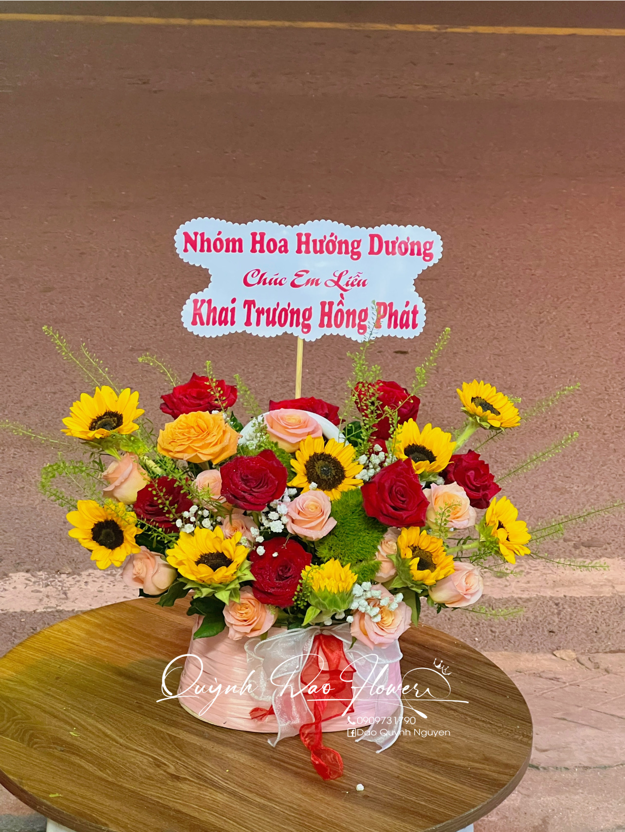 Giỏ hoa khai trương 