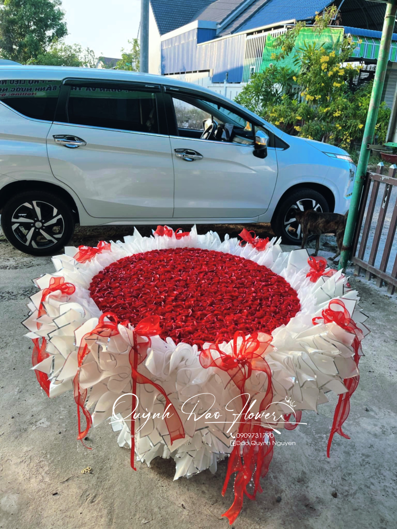 Bó hoa sáp to , khổng lồ 