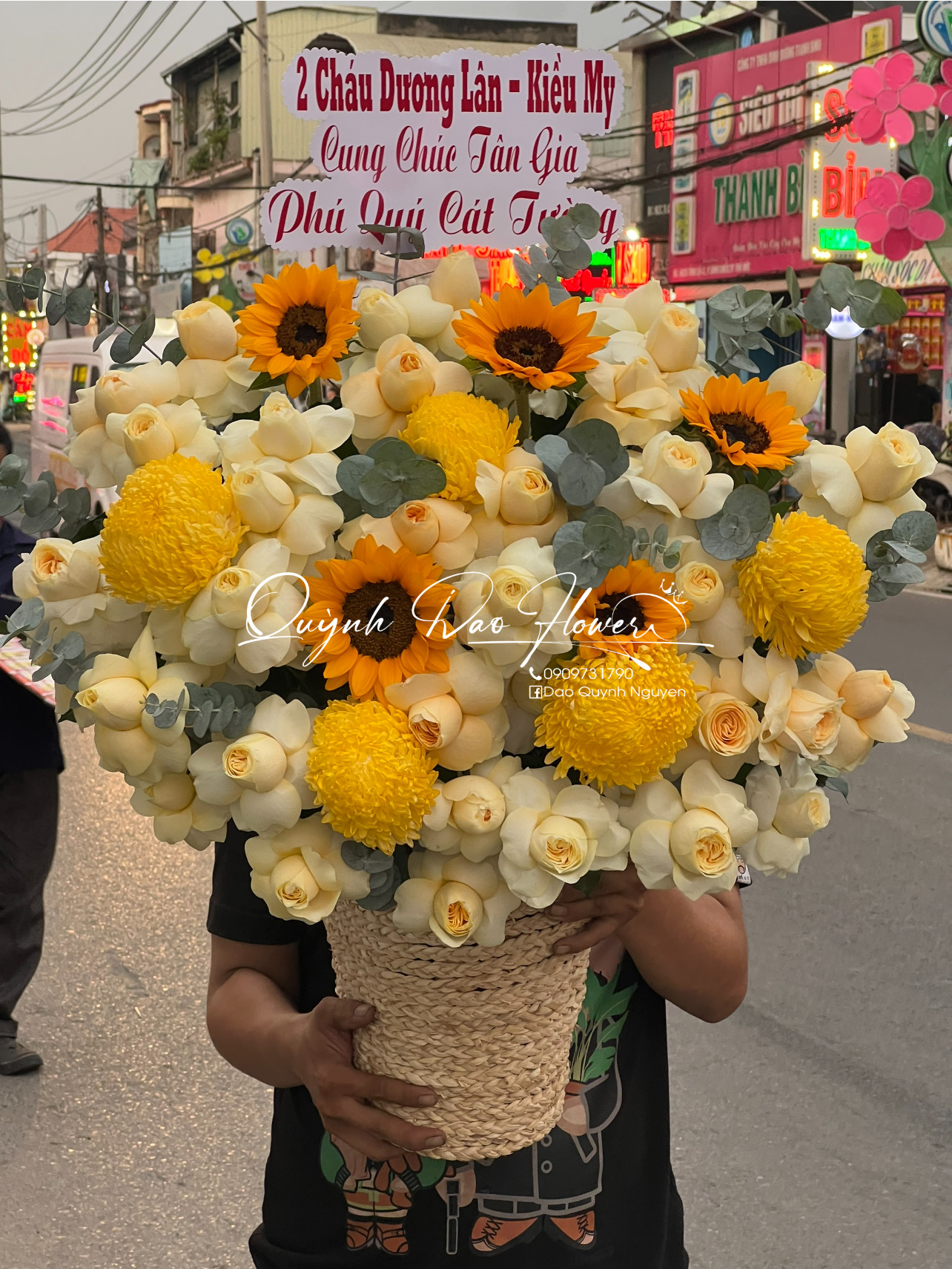 Giỏ hoa 1tr