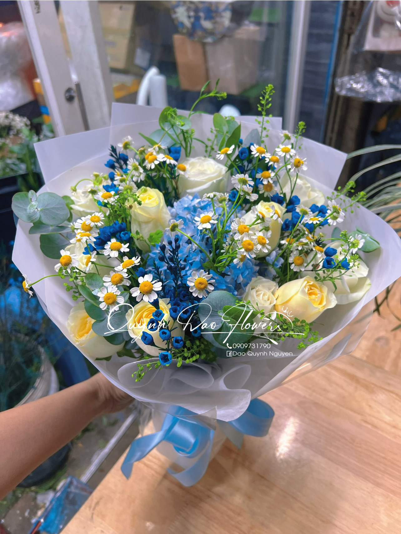 Bó hoa tú cẩm tú cầu 8/3