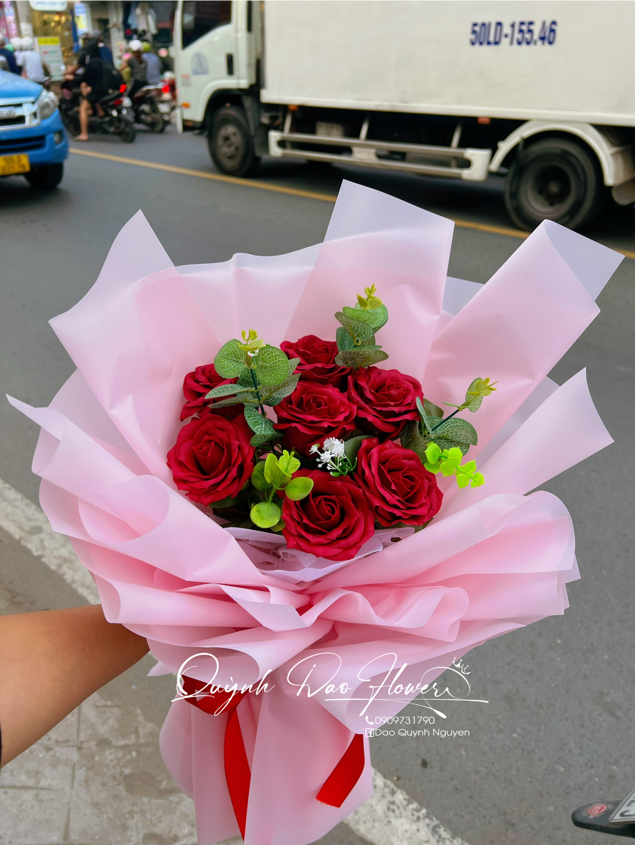 Bó hoa sáp nhỏ