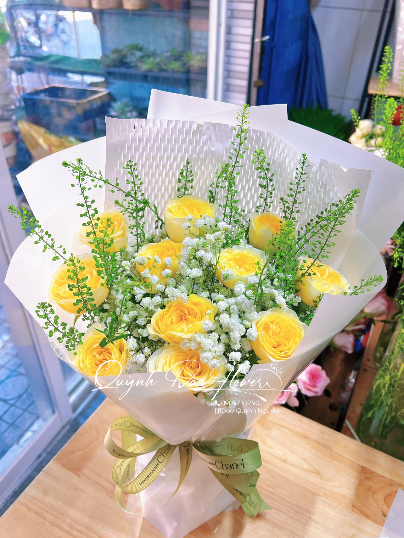 Bó hoa hồng vàng Victor  thủ Đức 