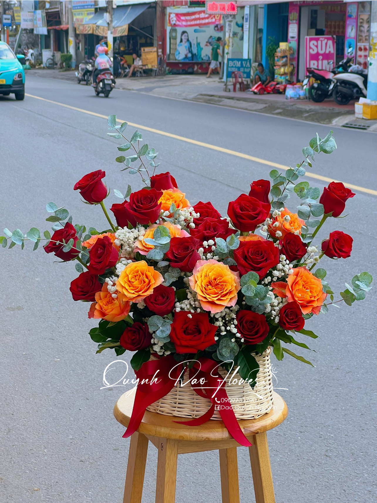 Giỏ hoa nhỏ ở Thuận An