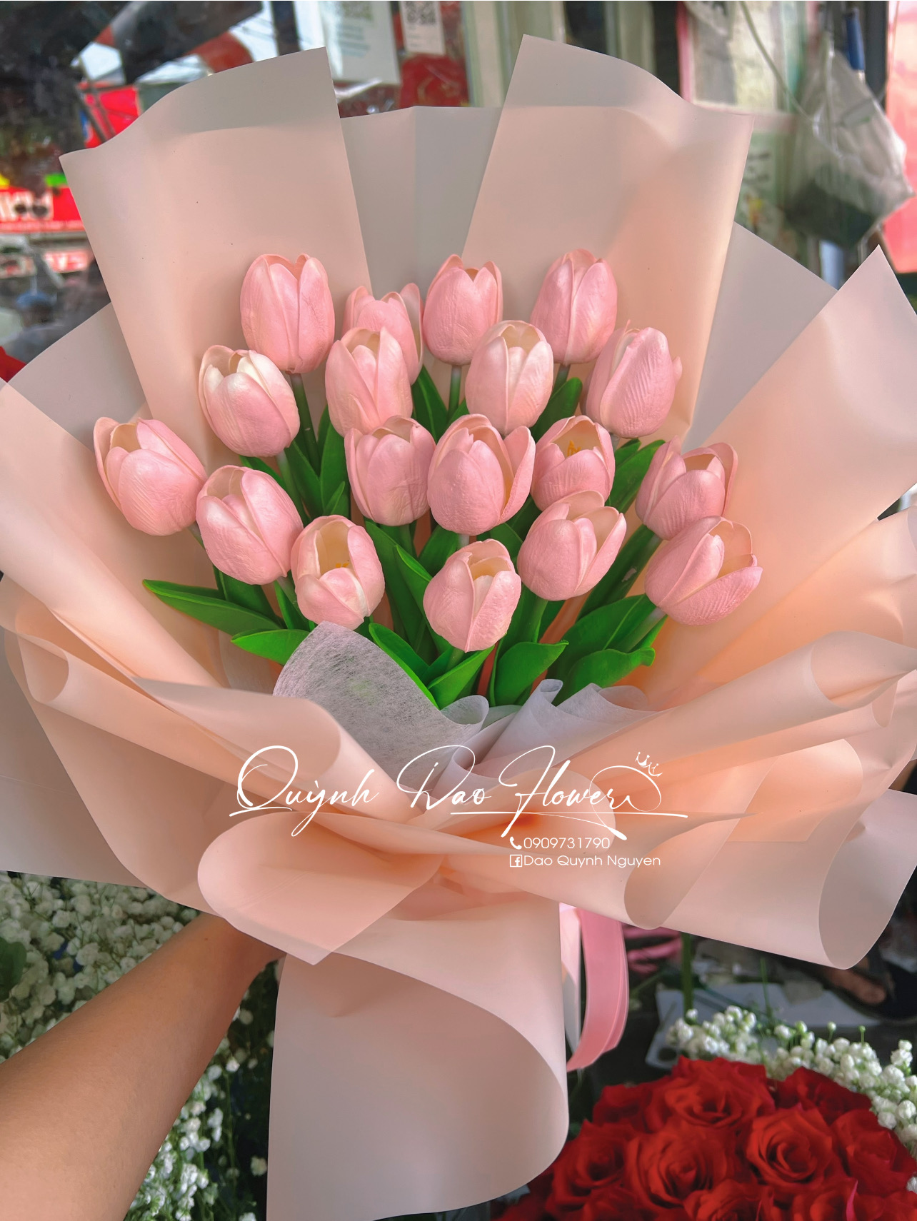 Bó hoa sáp tulip thủ Đức 