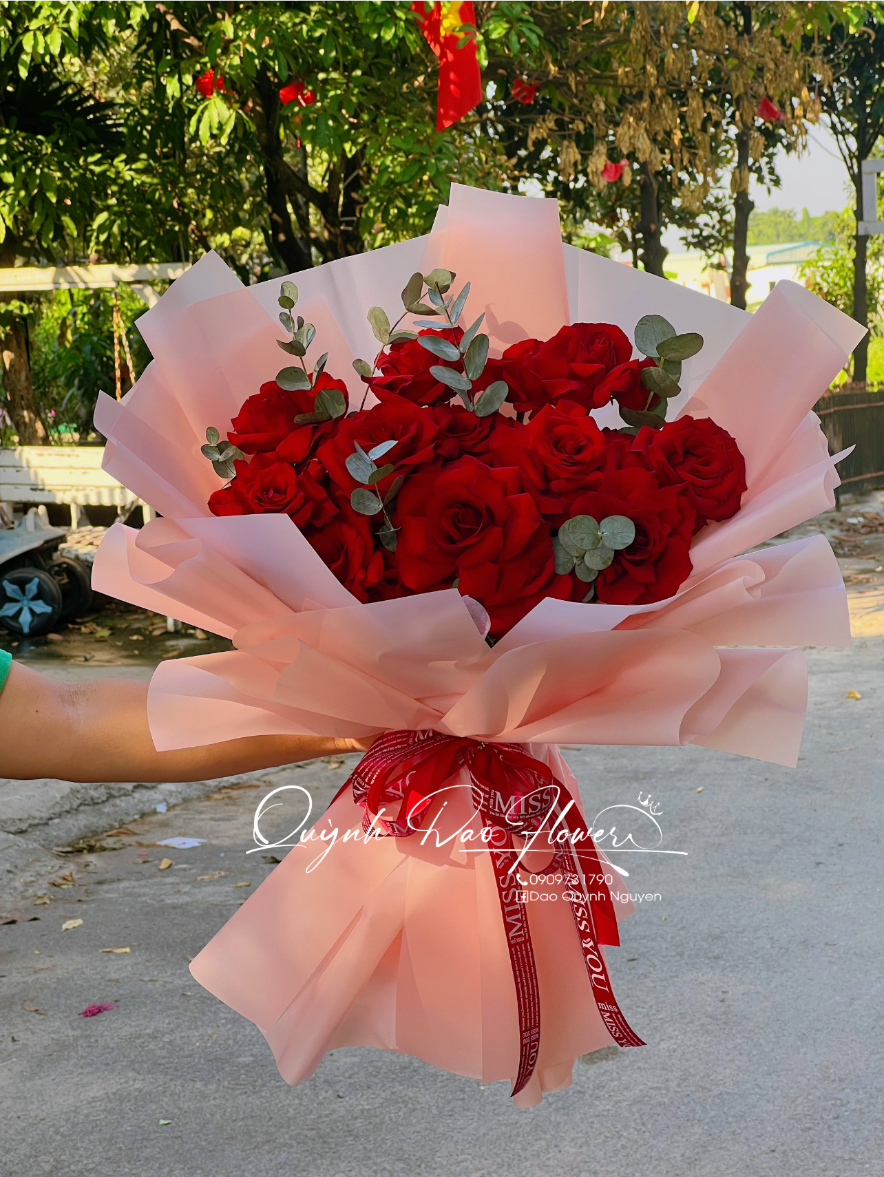 Bó hoa chúc mừng 
