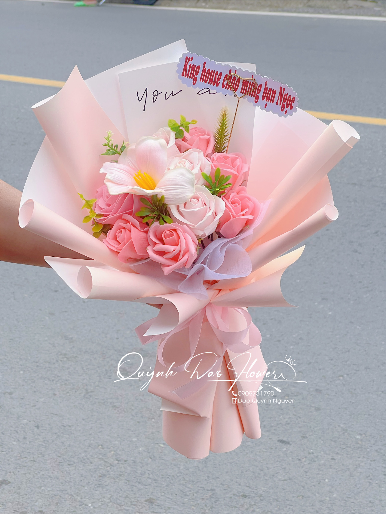 Bó hoa sáp nhỏ Thủ Đức 