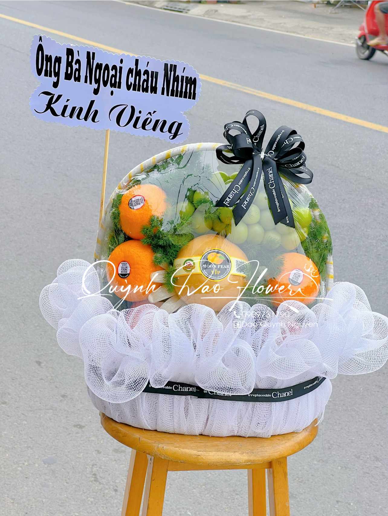 Giỏ trái cây thành kính phân ưu 