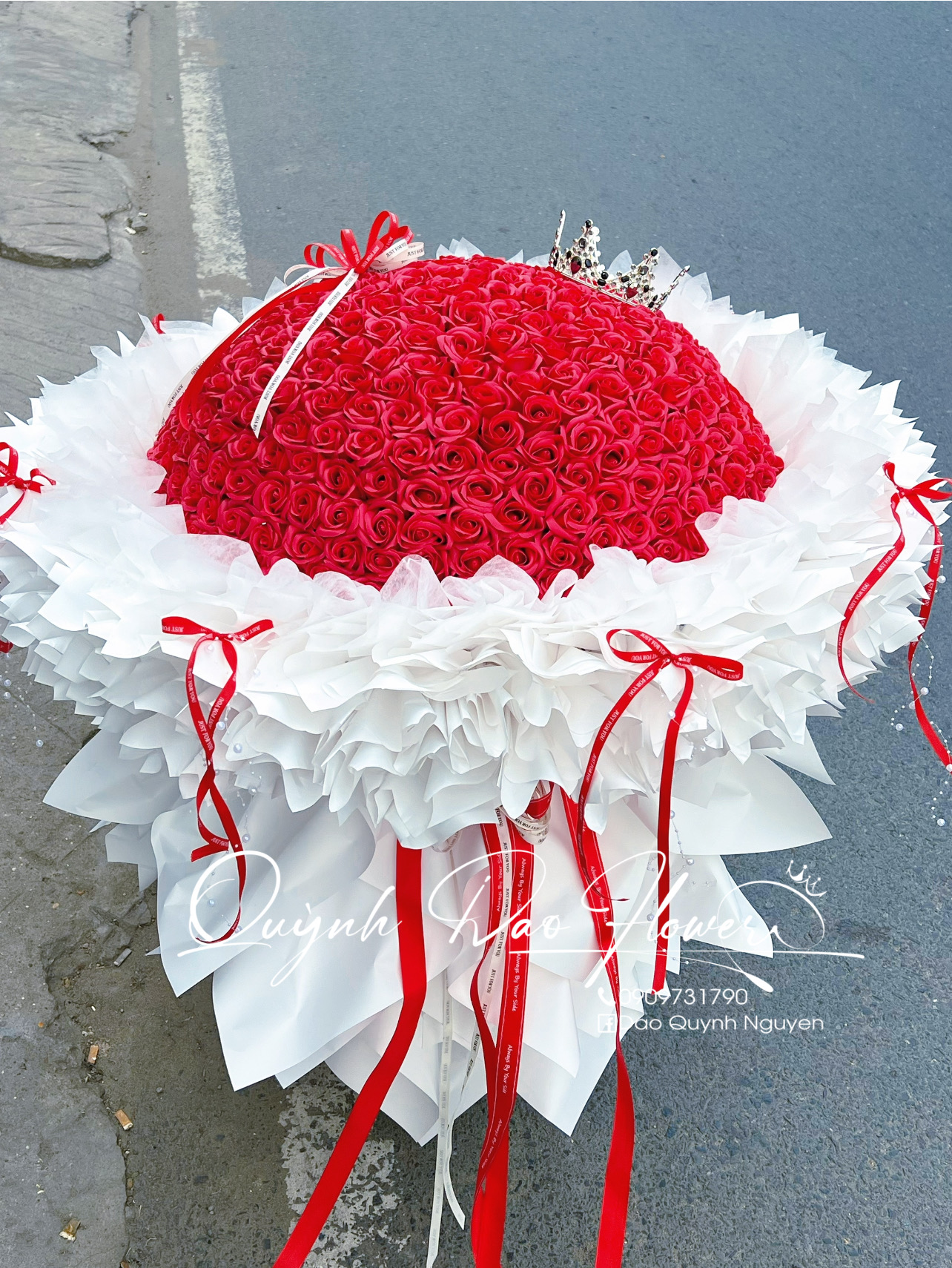 Bó hoa Hồng sáp 350 bông