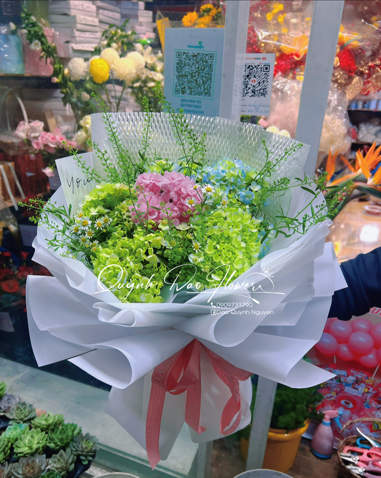 Hoa Cẩm Tú cầu Hồng 