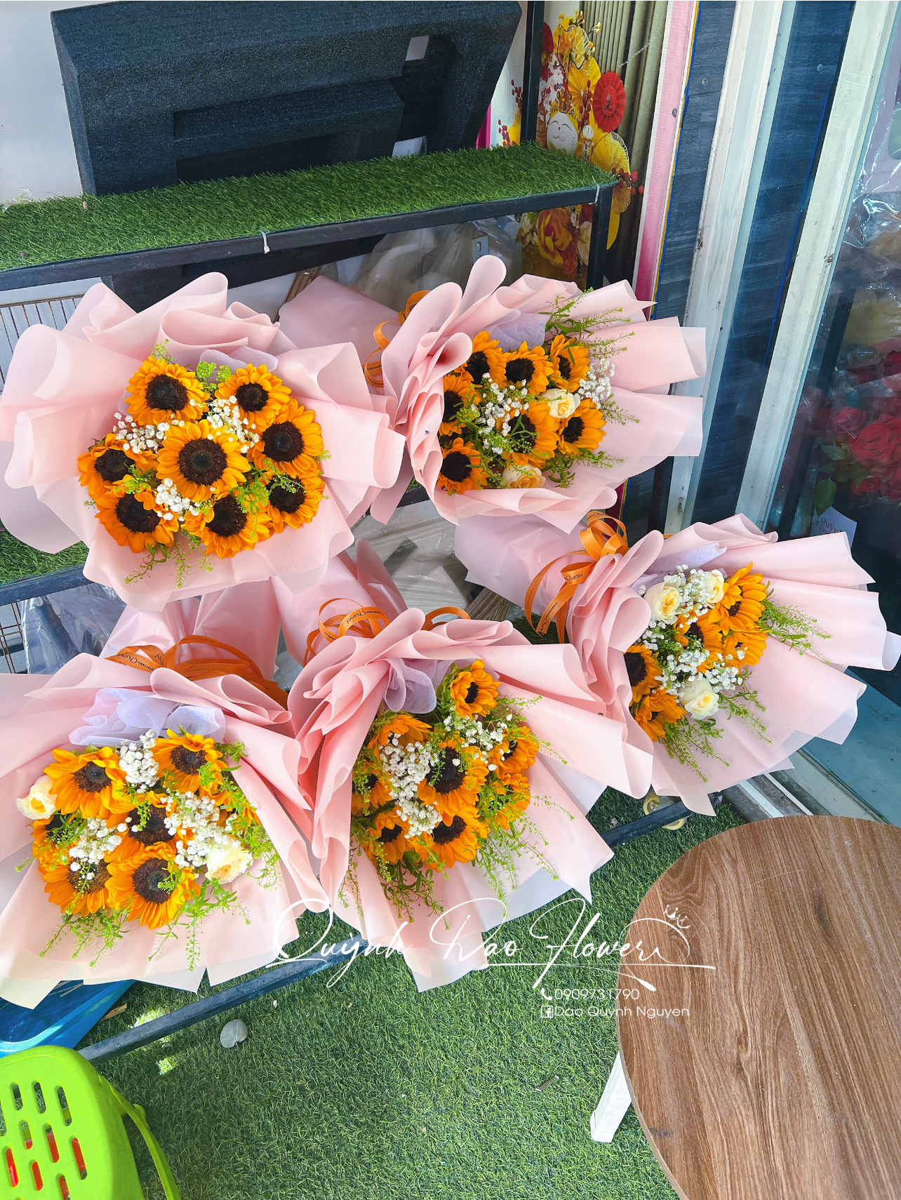 Bó hoa hướng dương  8 bông