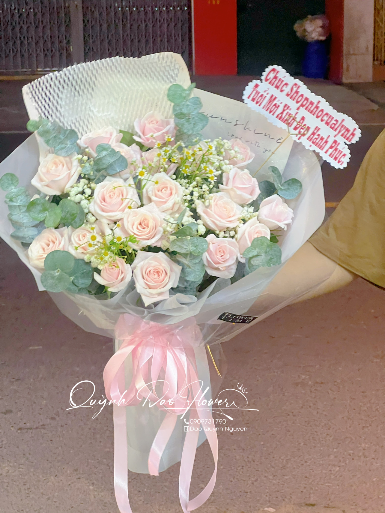 Bó hoa hồng paster Thuận an 