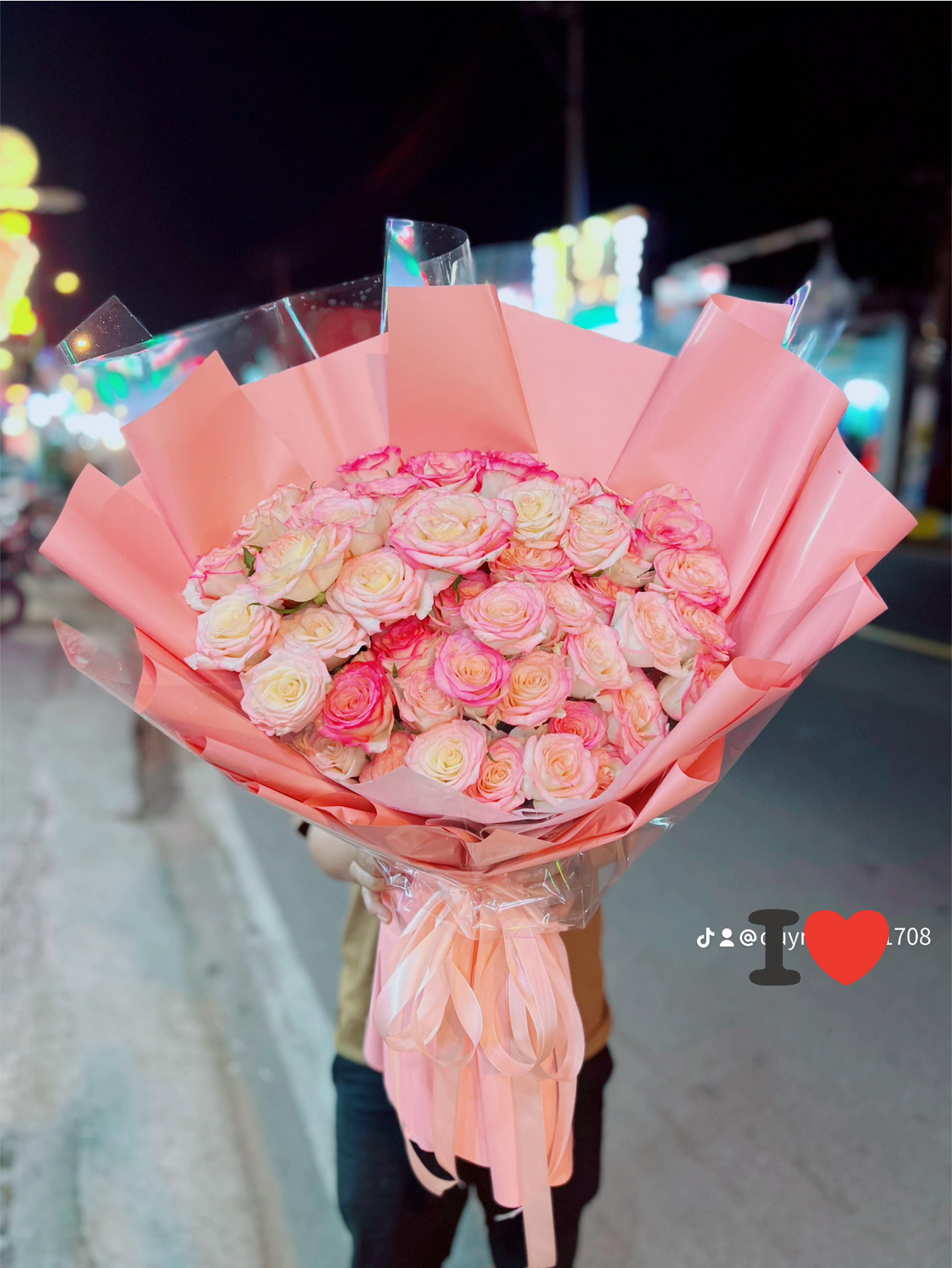 Bó hoa hồng 50 bông tặng sinh Nhật 