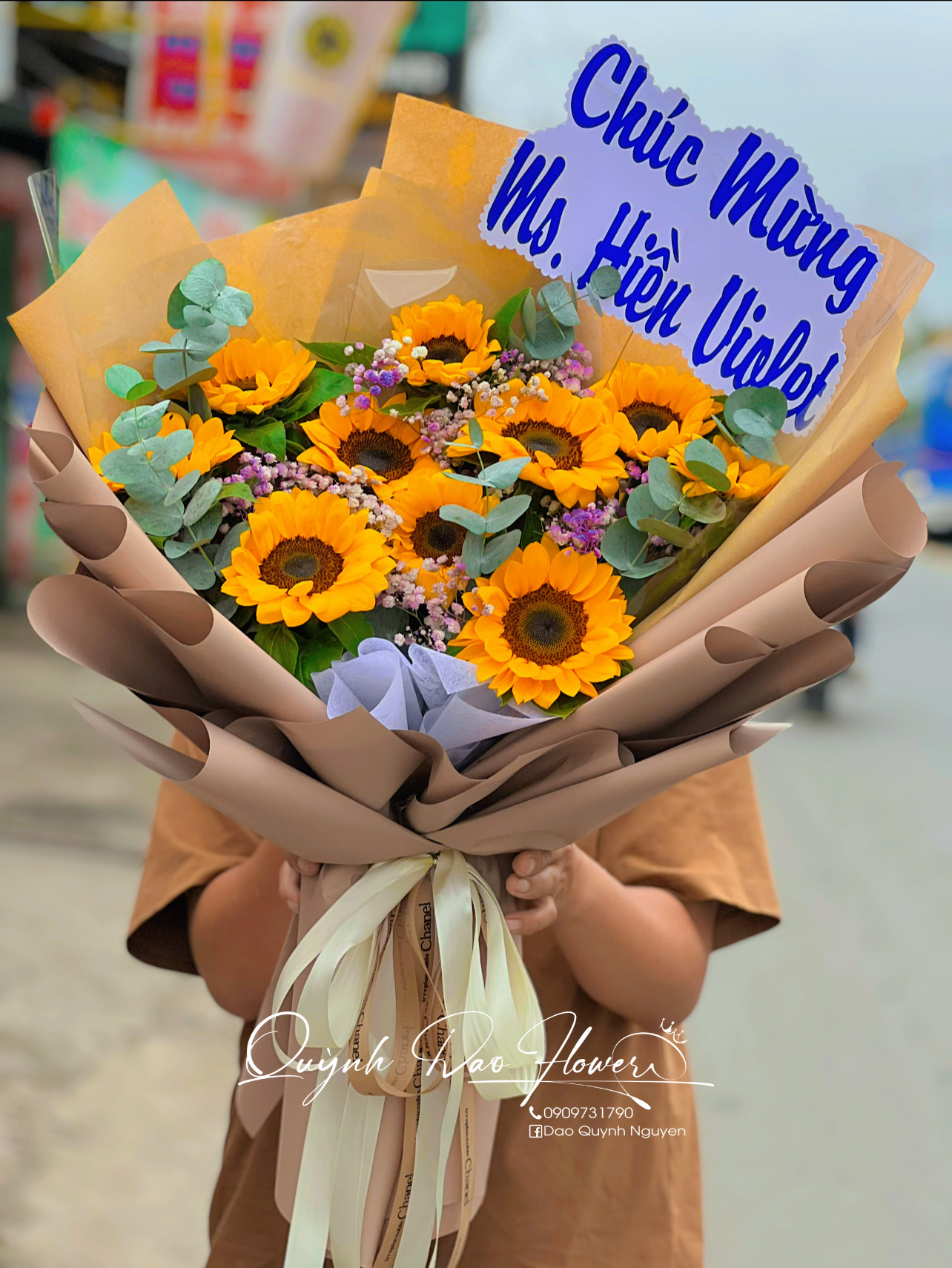 Bó hoa hướng dương tặng sếp 