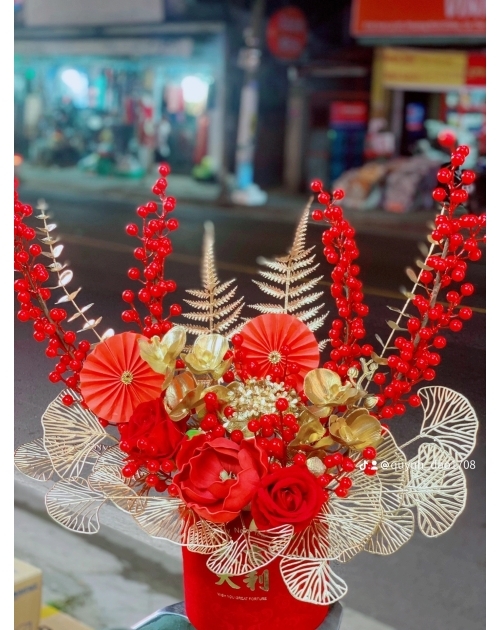 Bình đào đông Tết đẹp rẻ