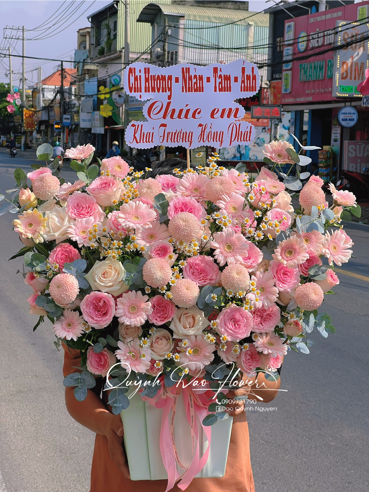 Giỏ hoa to tone paster