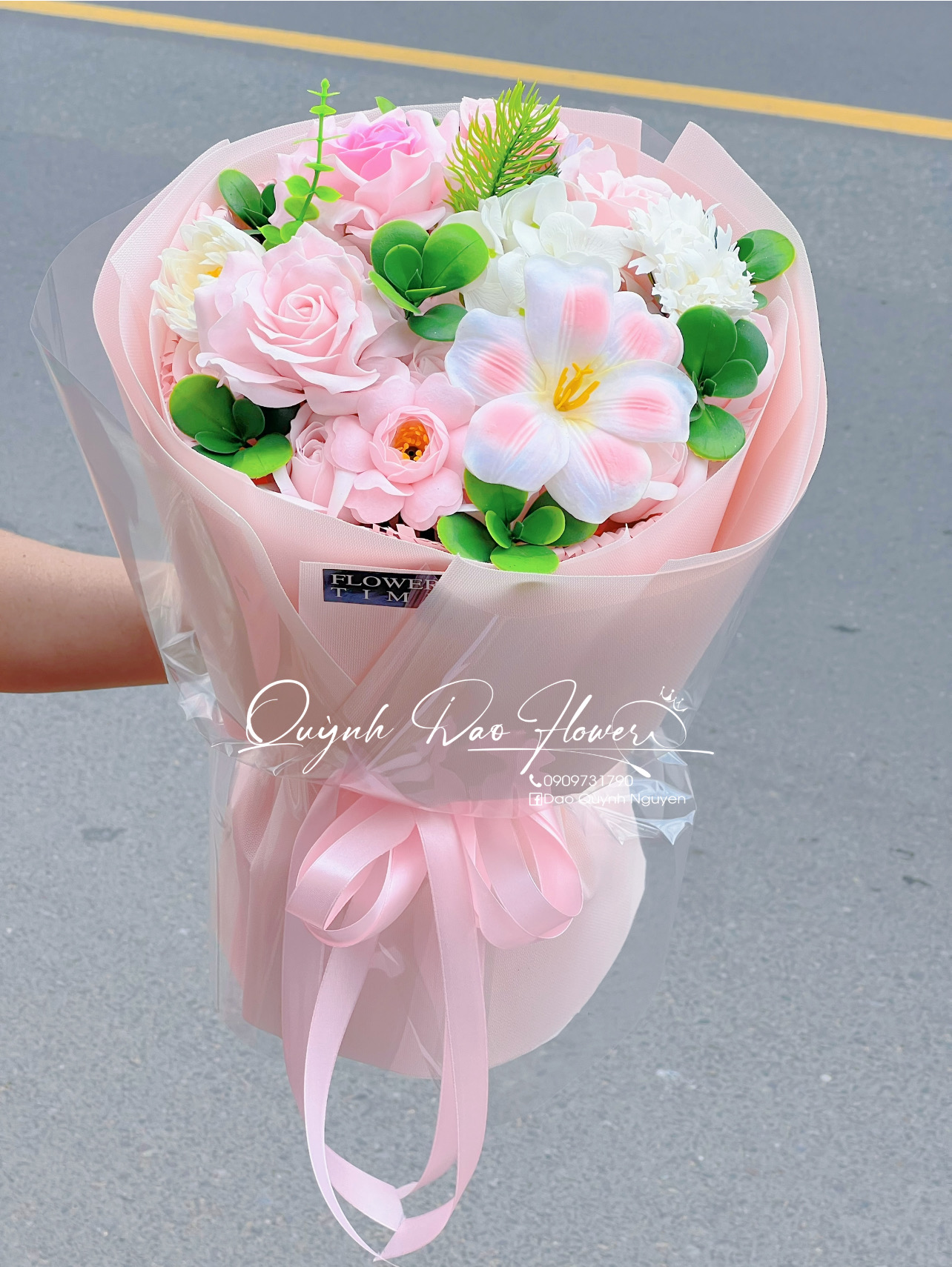 Bó hoa sáp mix kiểu Hàn tại Thủ Đức 