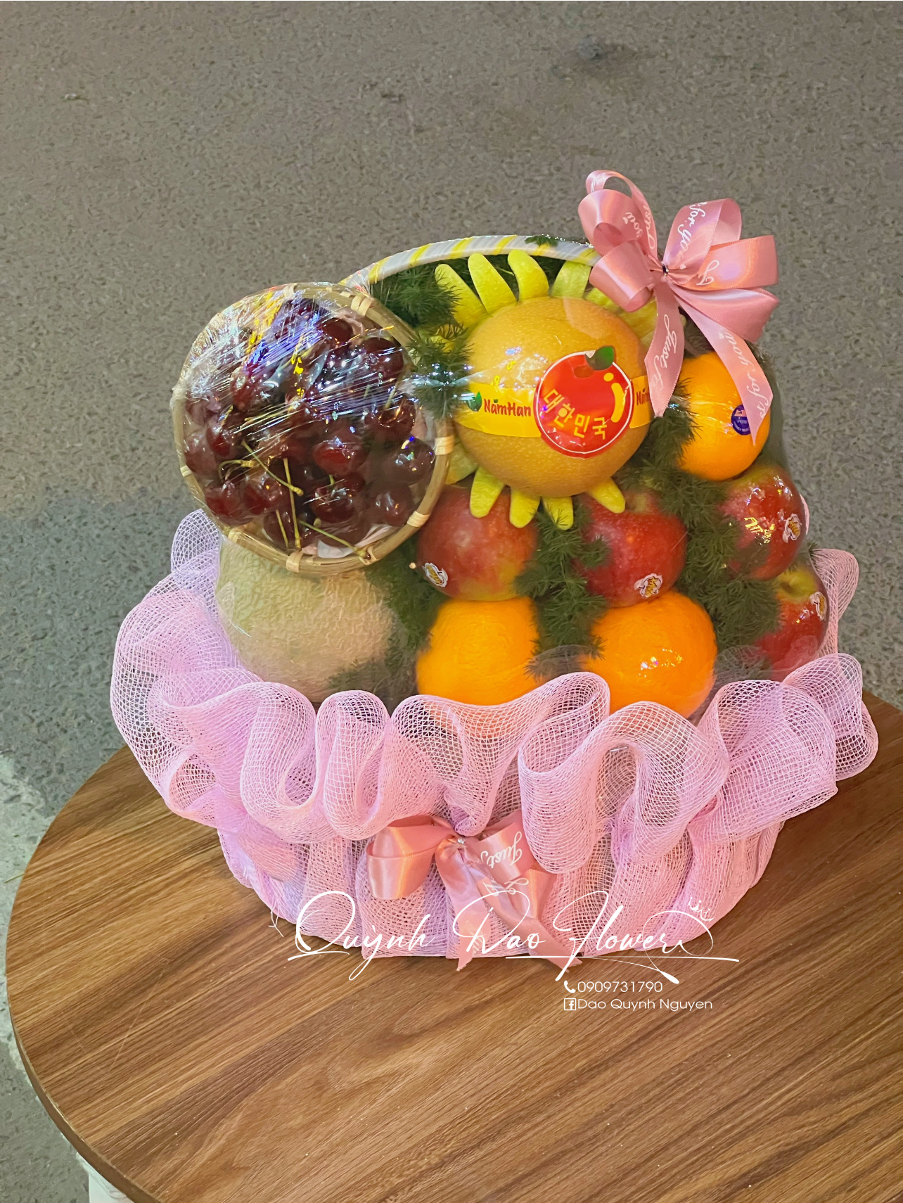 Giỏ trái cây cảm ơn khách 
