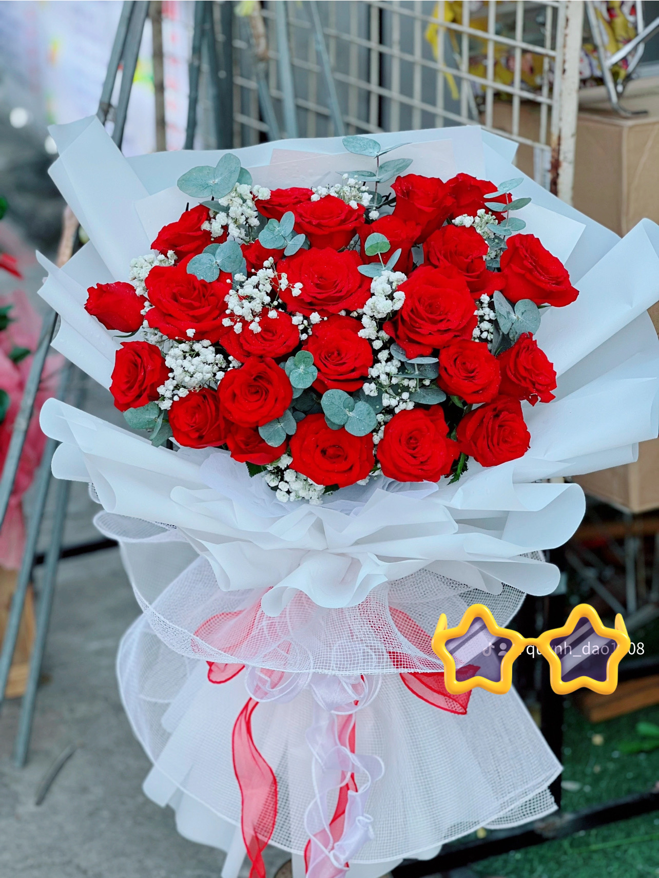 Bó hoa Hồng đỏ to rẻ đẹp 
