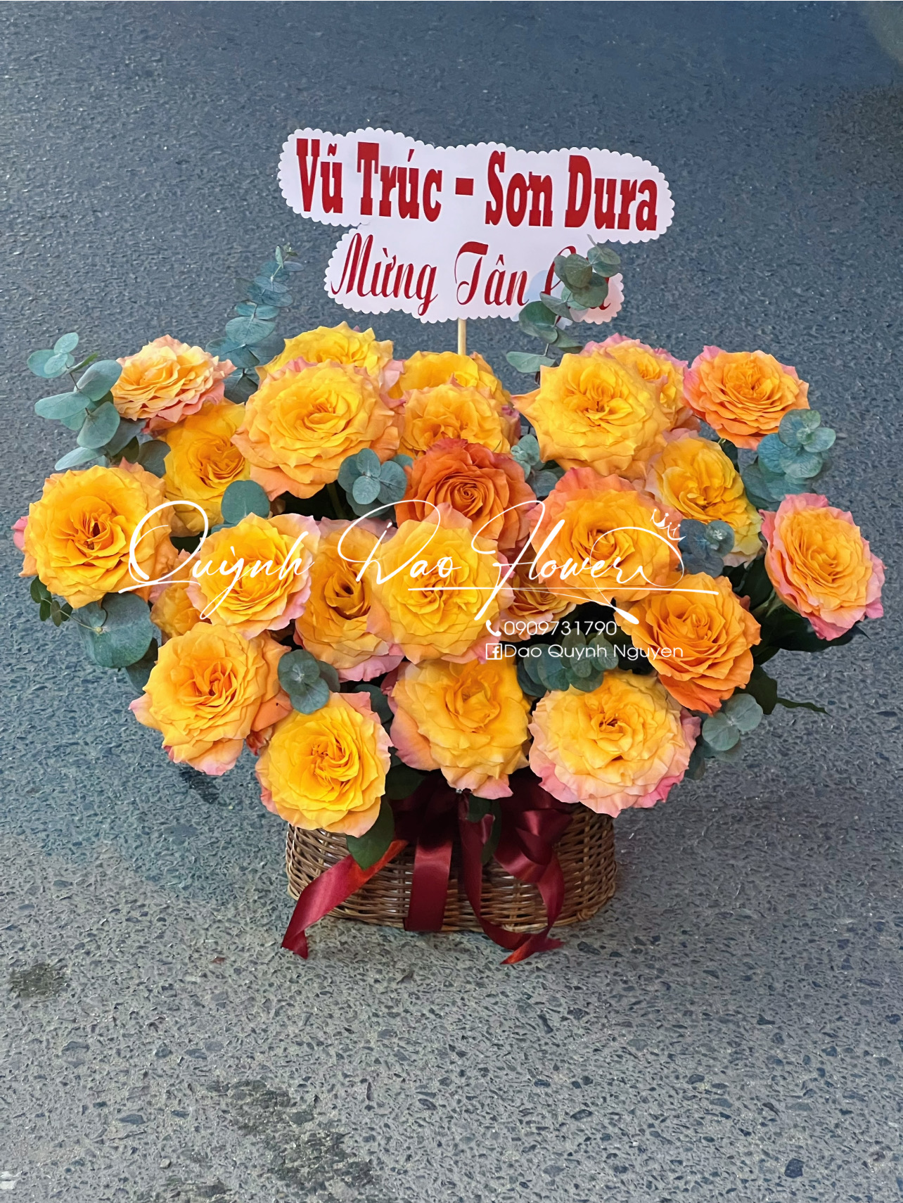 Giỏ hoa cam TPHCM 