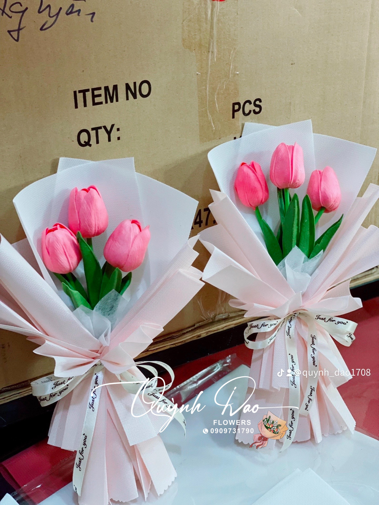 Bó hoa tulip 3 bông