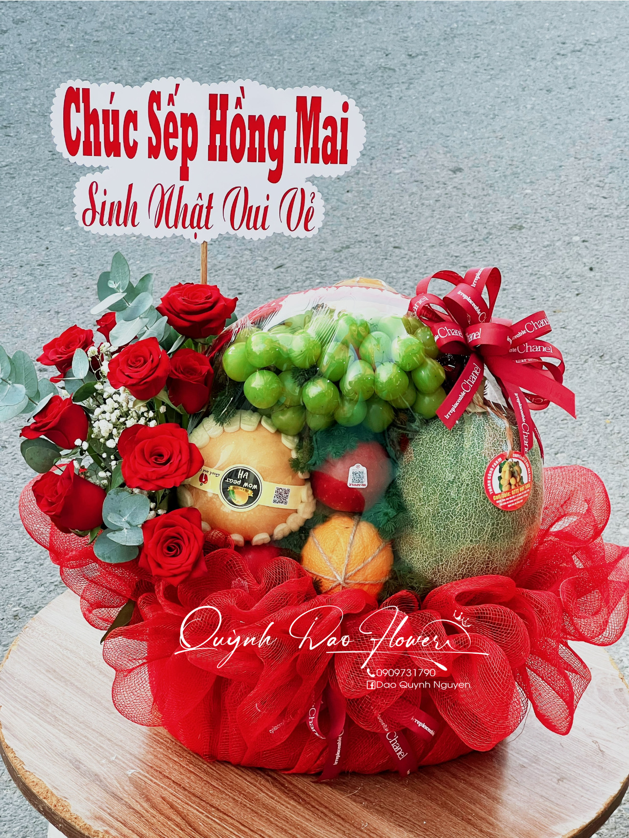 Giỏ trái cây full đỏ