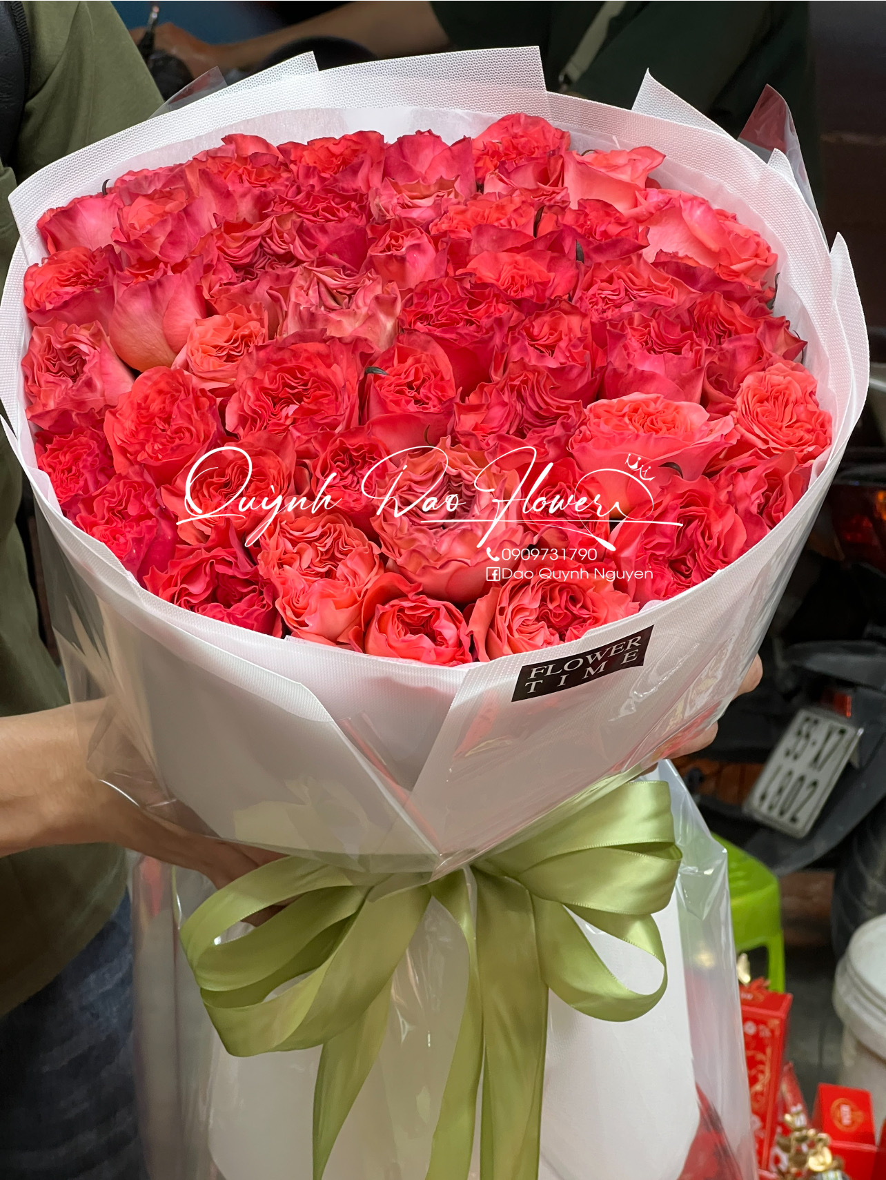 Bó hoa Hồng hỏa diệm 