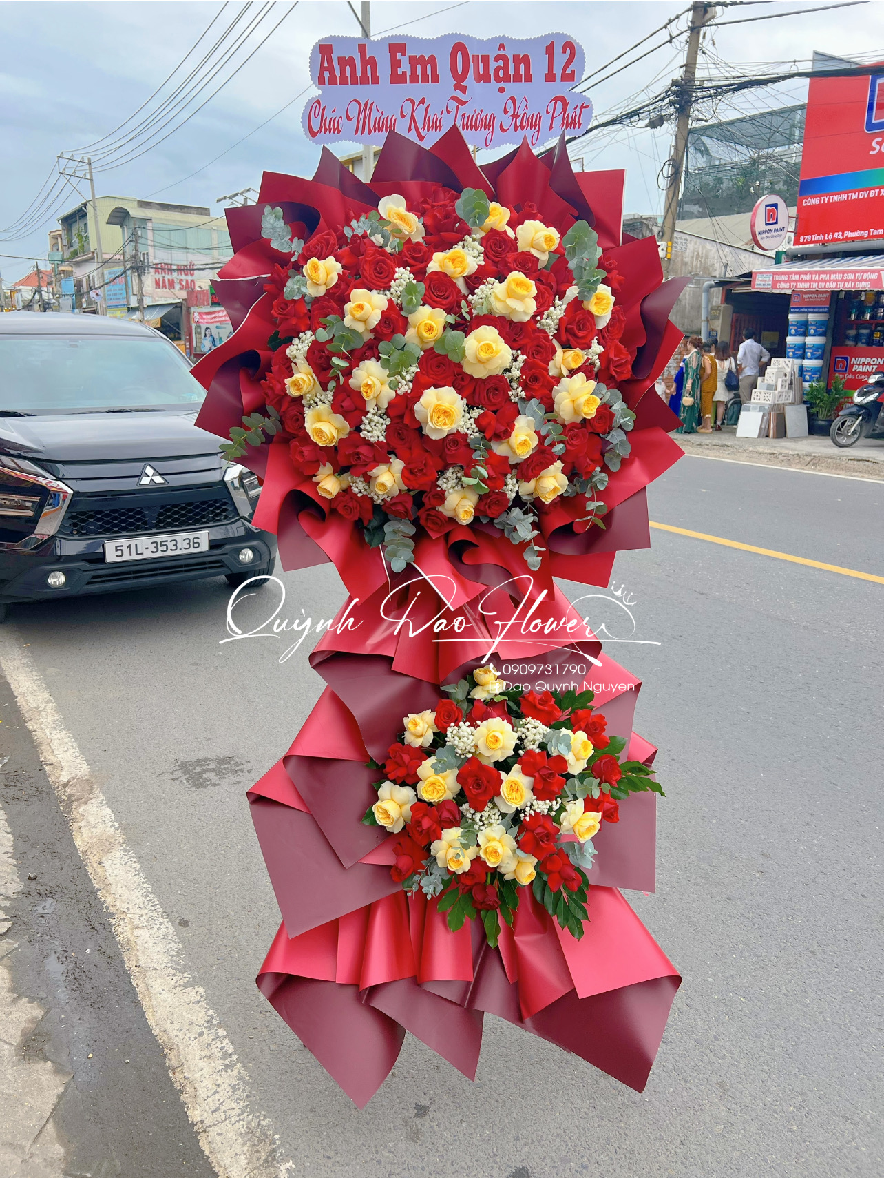 Kệ hoa chúc mừng thuận giao