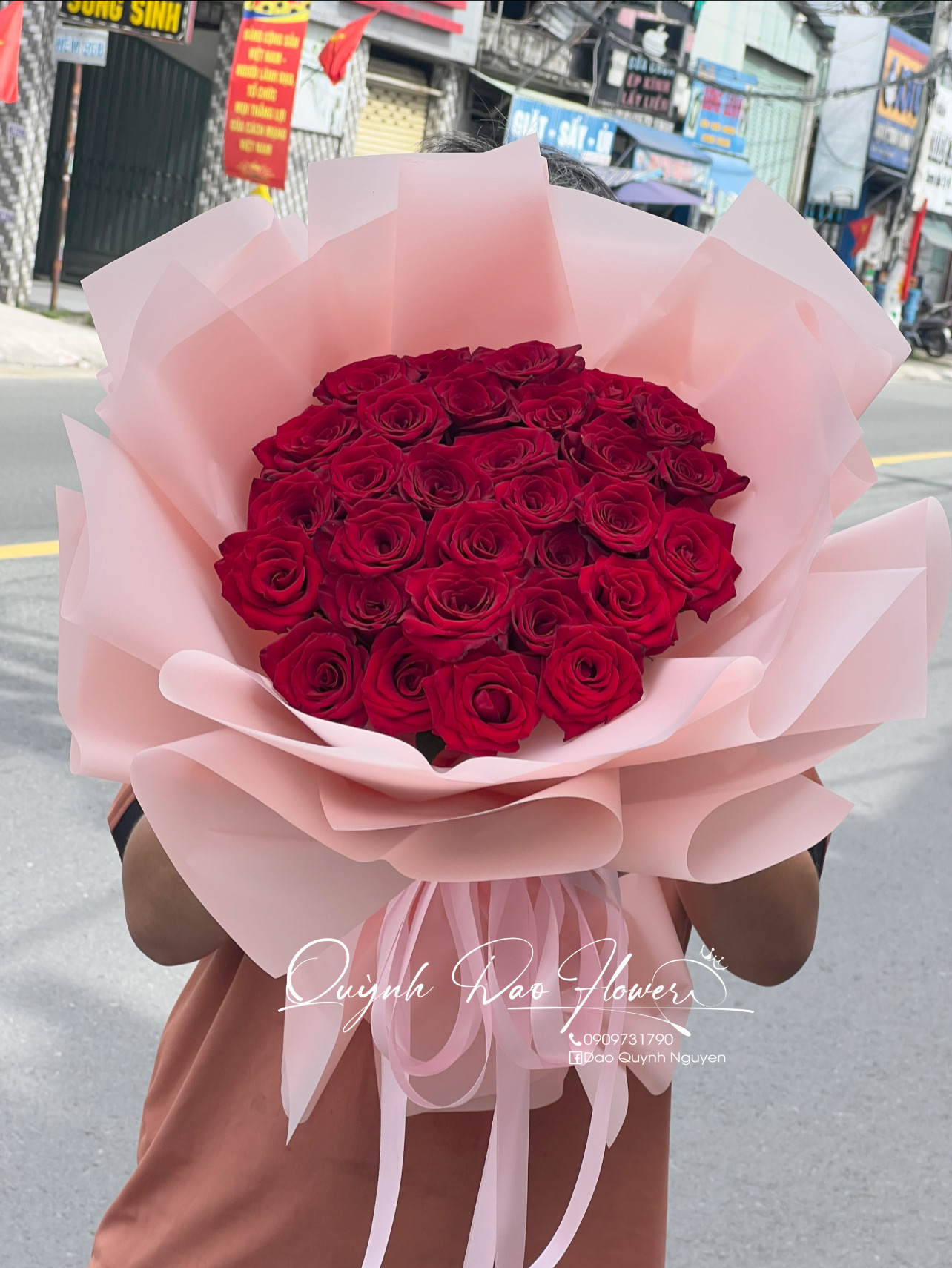 Bó hoa Hồng đỏ 30 bông tại Bình dương 