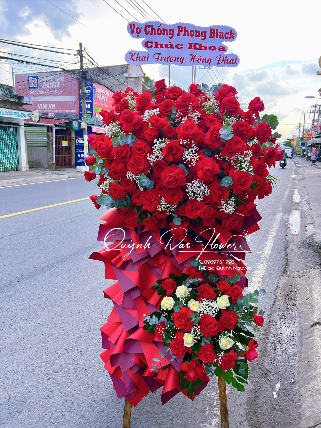 Kệ hoa full đỏ quận 12