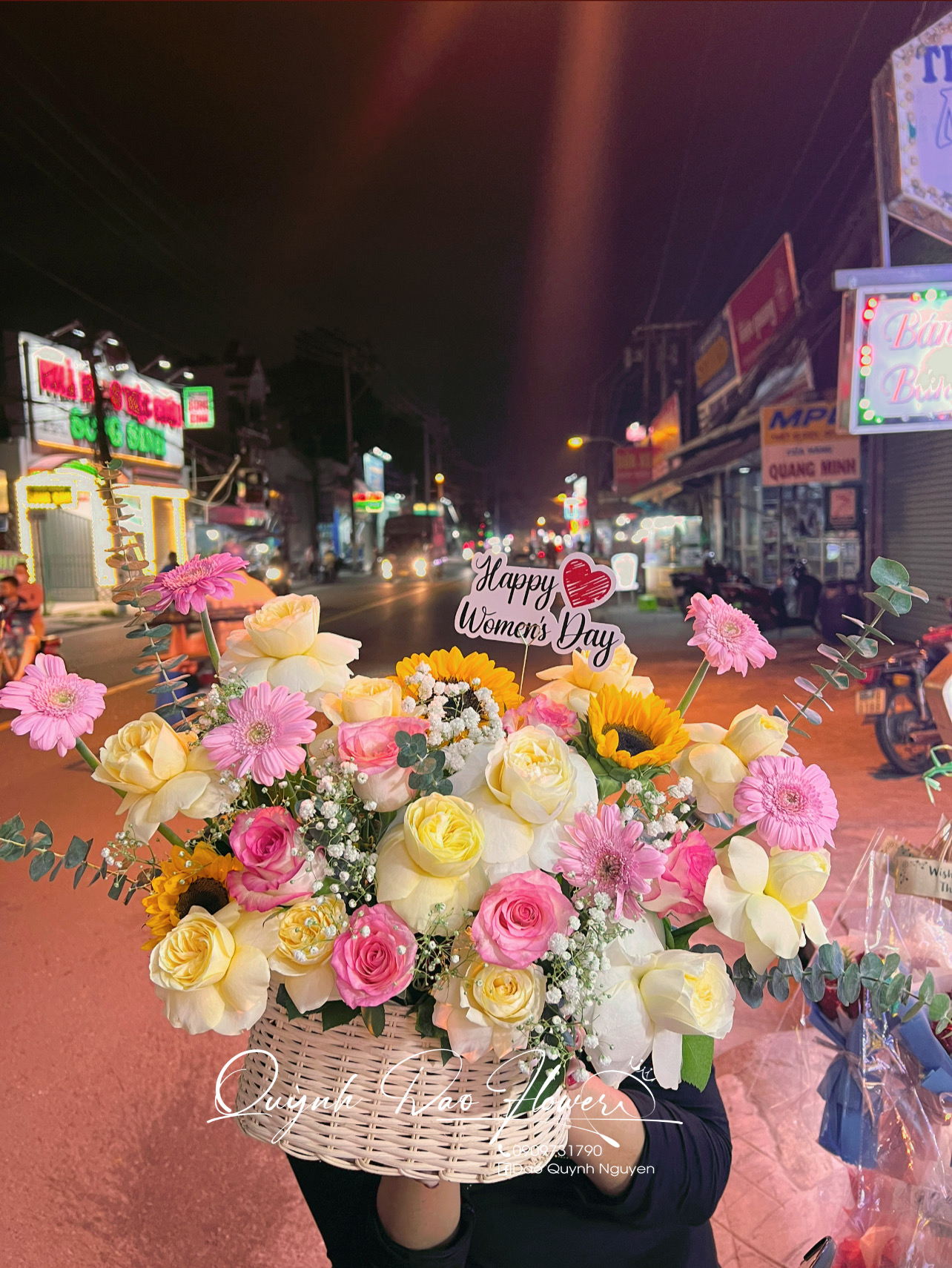 Giỏ hoa xinh tặng bạn 