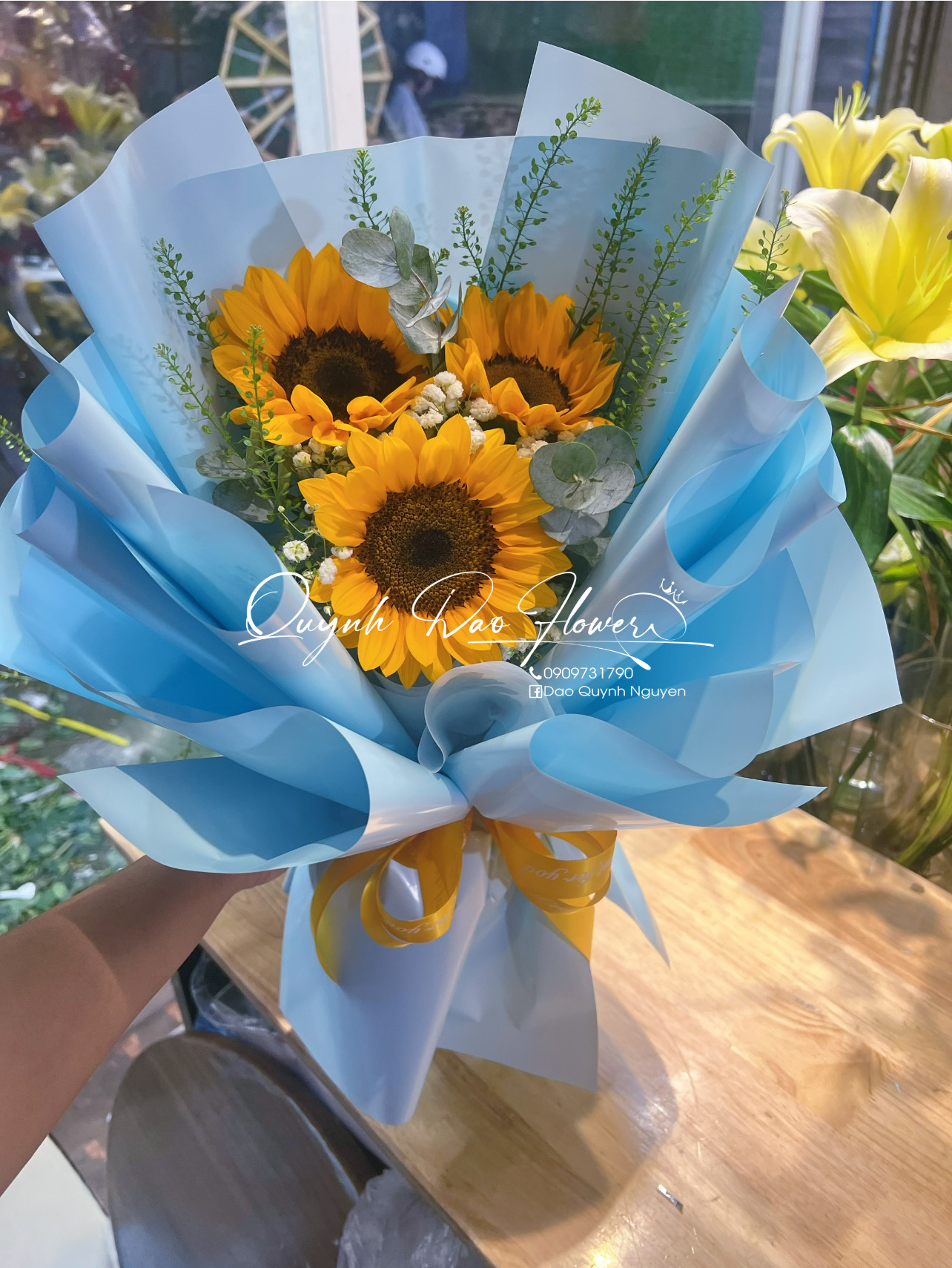 Bó hoa hướng dương 3 bông