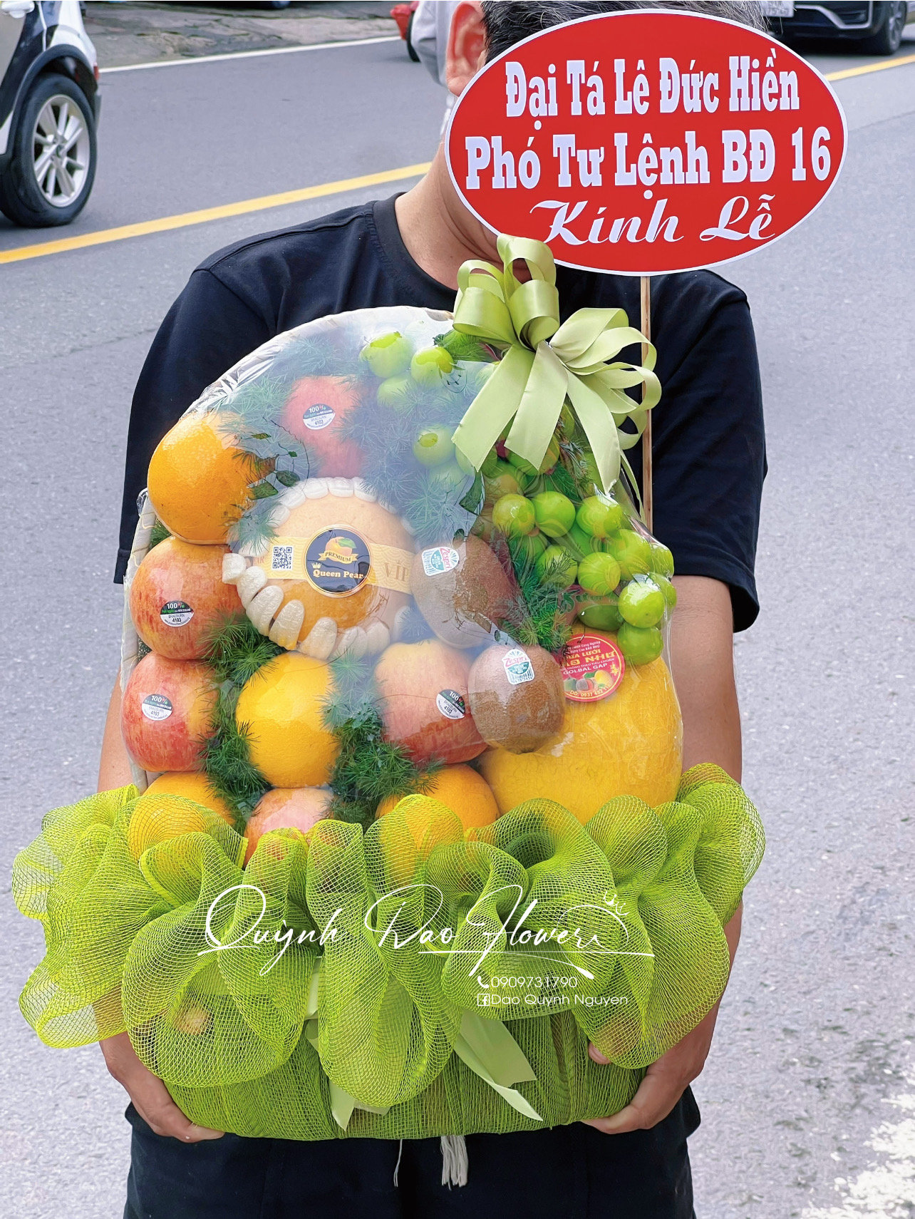 Giỏ trái cây cao kính lễ