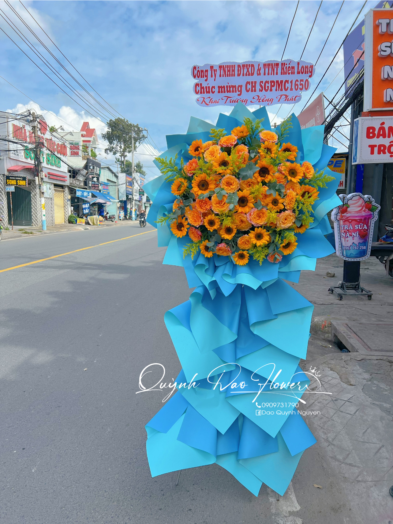 Kệ hoa hướng dương 