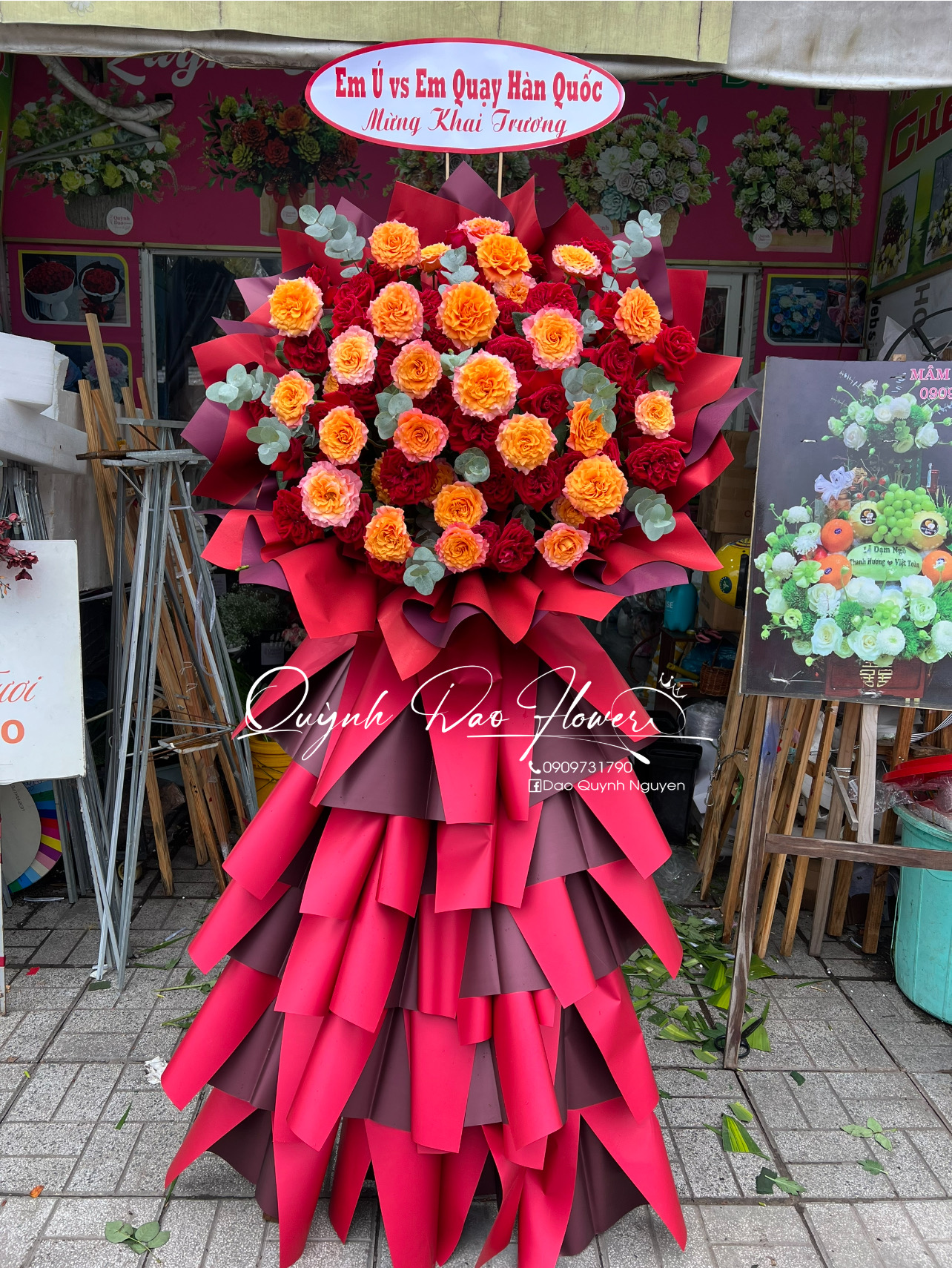 Hoa khai trương vườn lài quận 12 tphcm