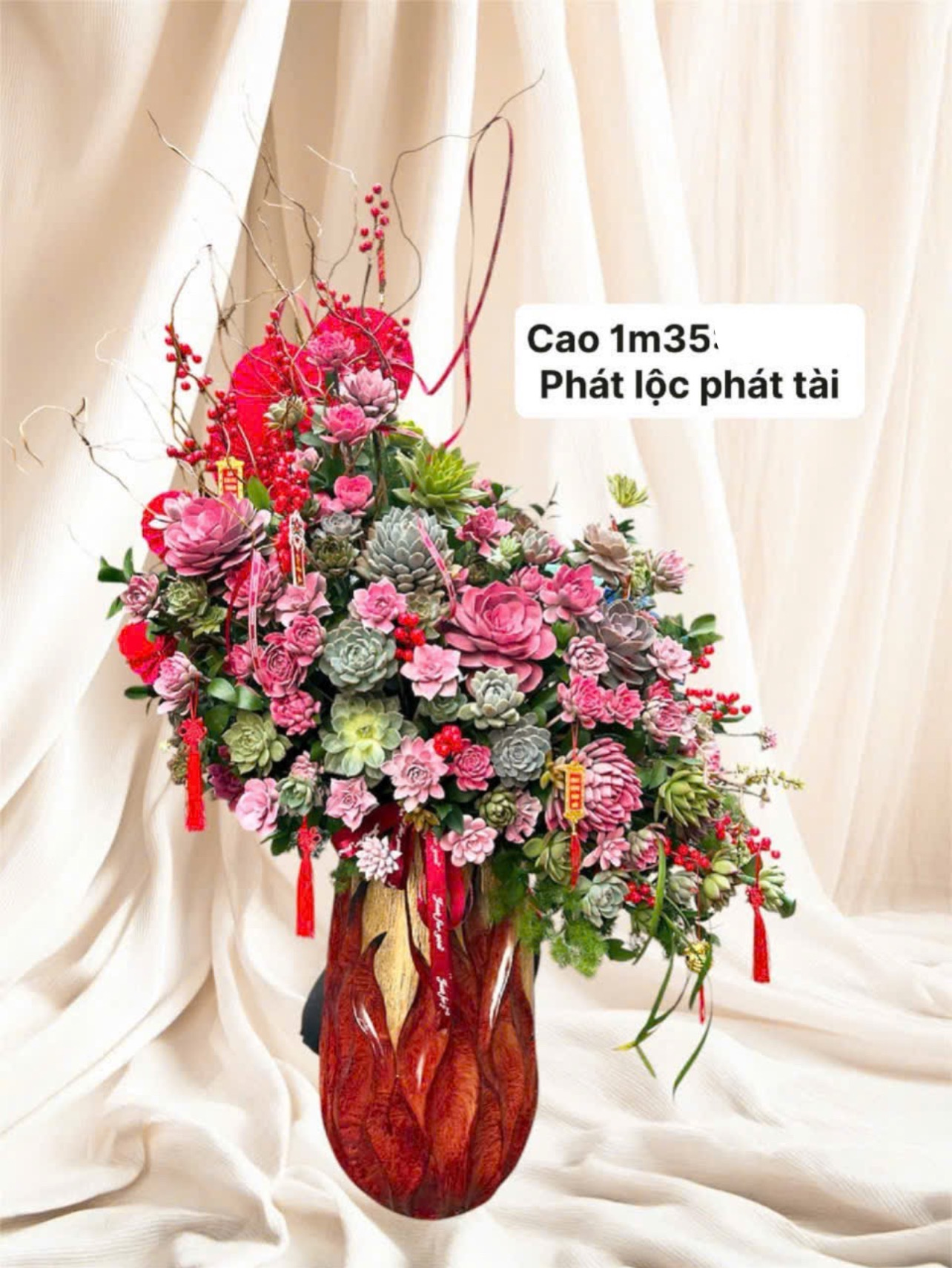 Chậu sen đá phát tài phát Lộc 