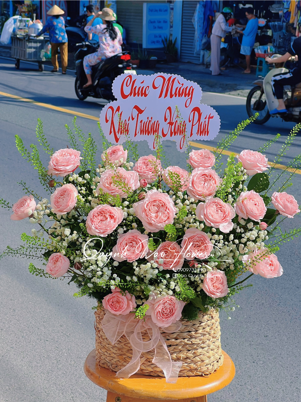 Giỏ hoa hồng Juliet 