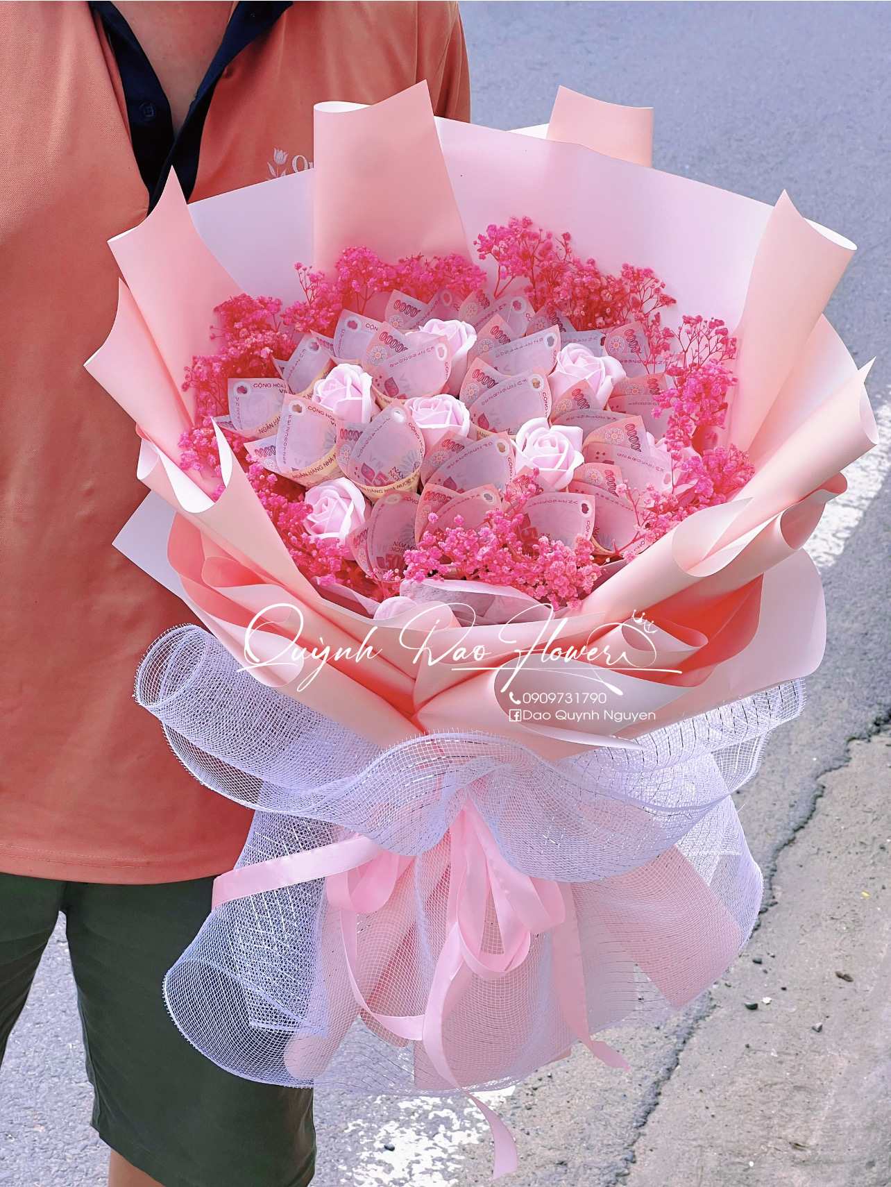 Hoa tiền đẹp thủ Đức 