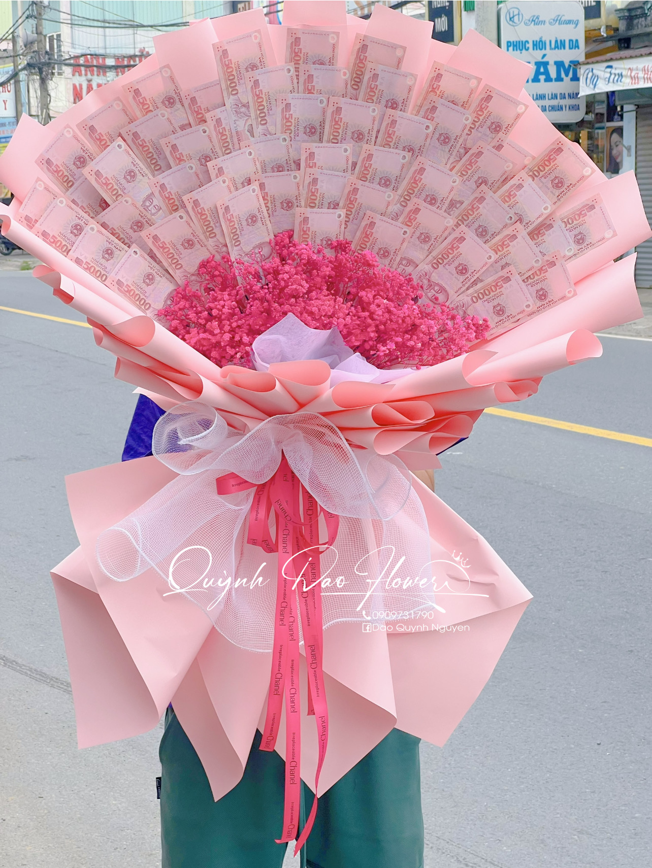 Bó hoa tiền 50 k thủ Đức 