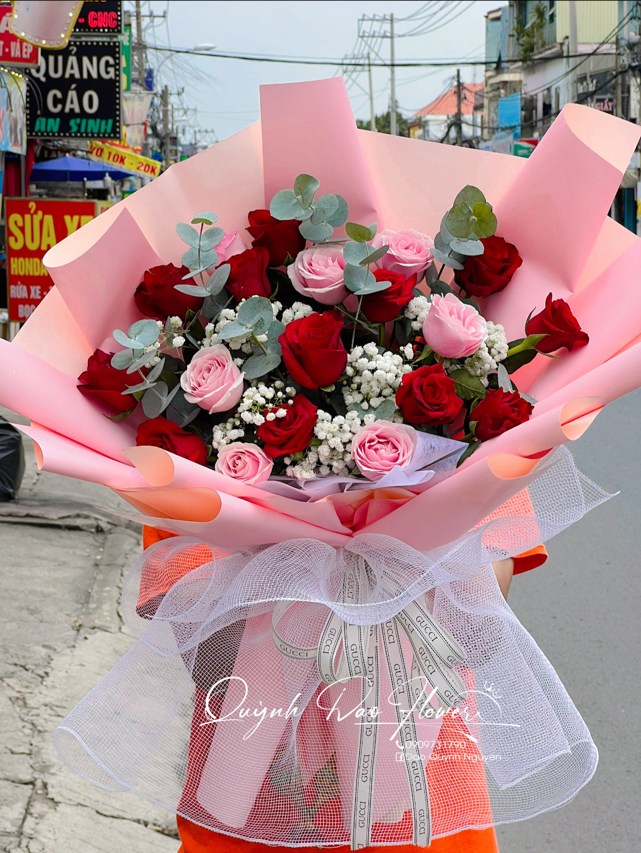 Bó hoa hồng tặng sinh nhật mẹ iu