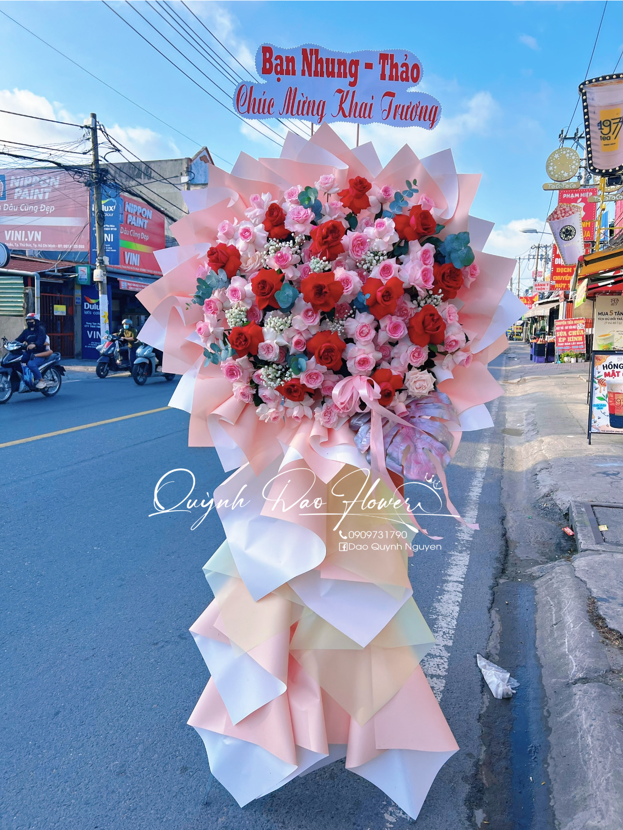 Hoa khai trương quận 2 hcm