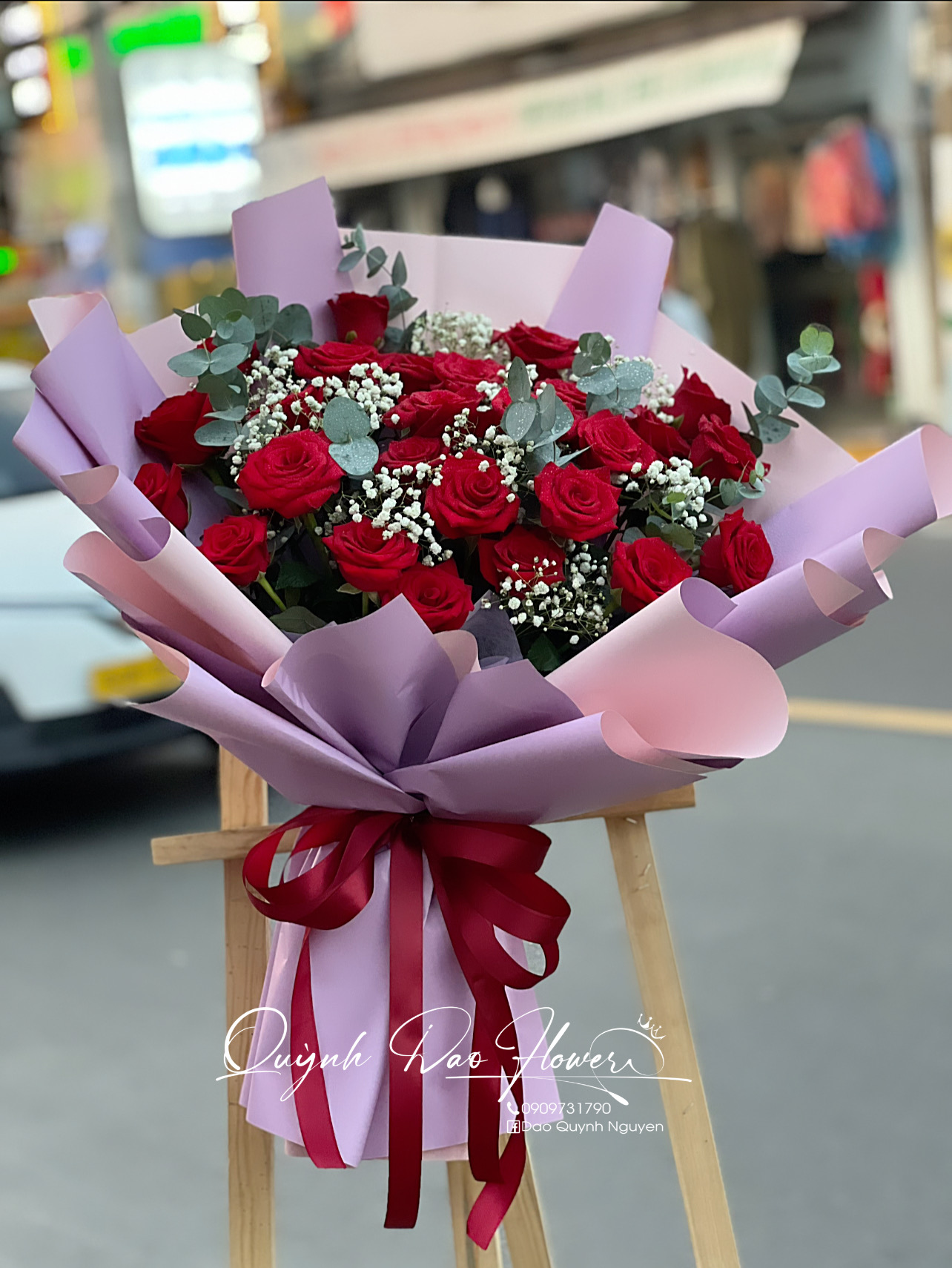 Bó hoa hồng đỏ 26 bông