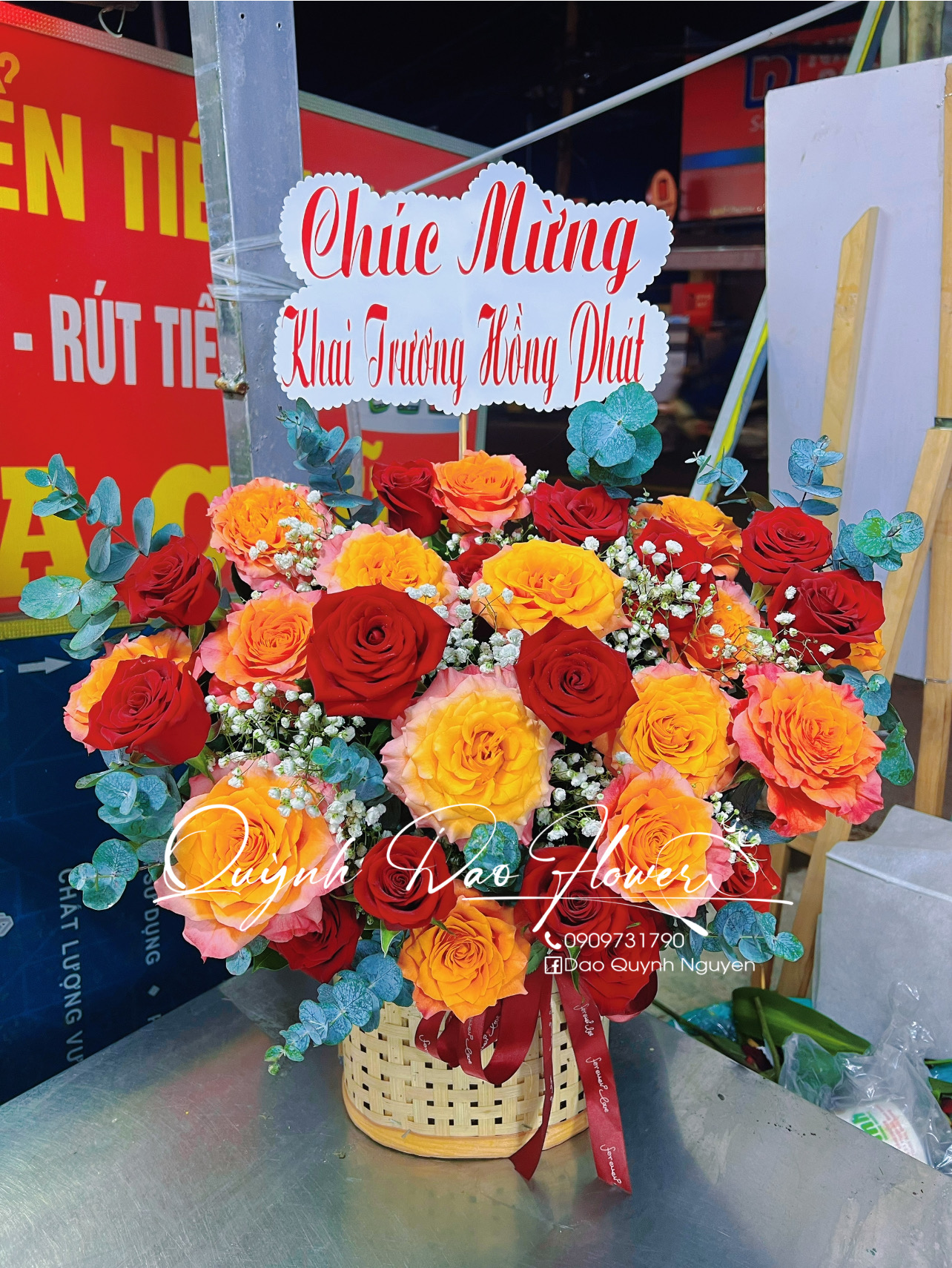 Giỏ hoa camprit thủ Đức 