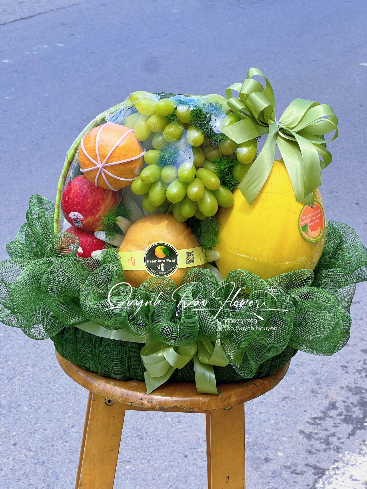 Giỏ trái cây xanh lá quận 12