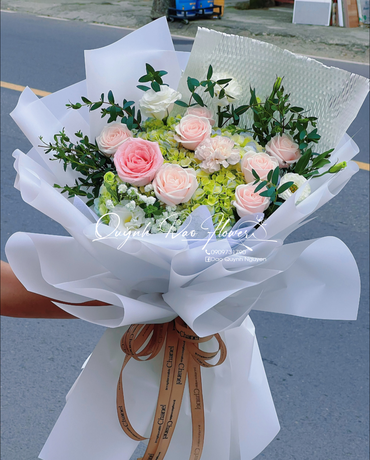 Hoa mix Cẩm Tú cầu 