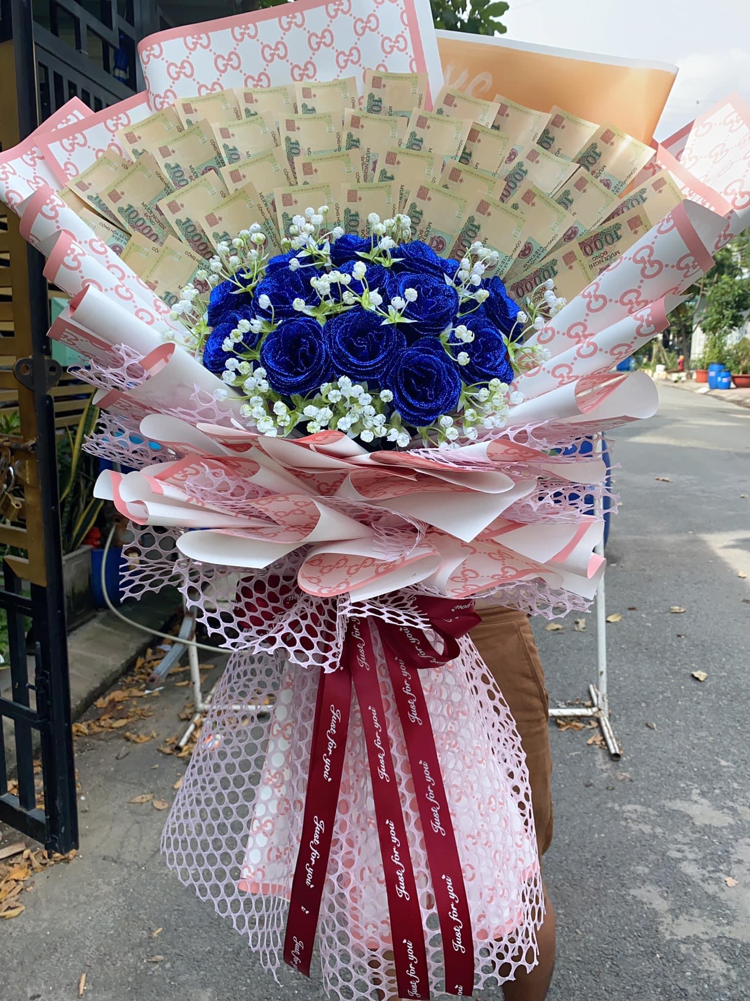 Bó hoa tiền 10k 