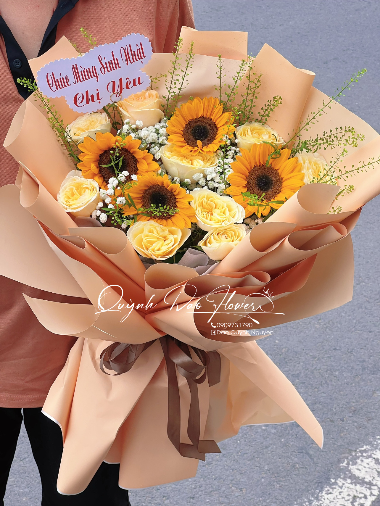 Hoa hướng dương tặng chị