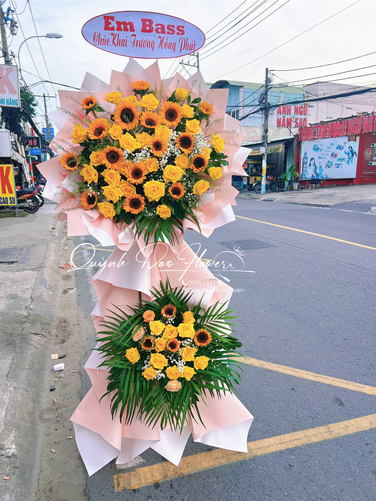 Hoa khai trương quận 9 thủ Đức 