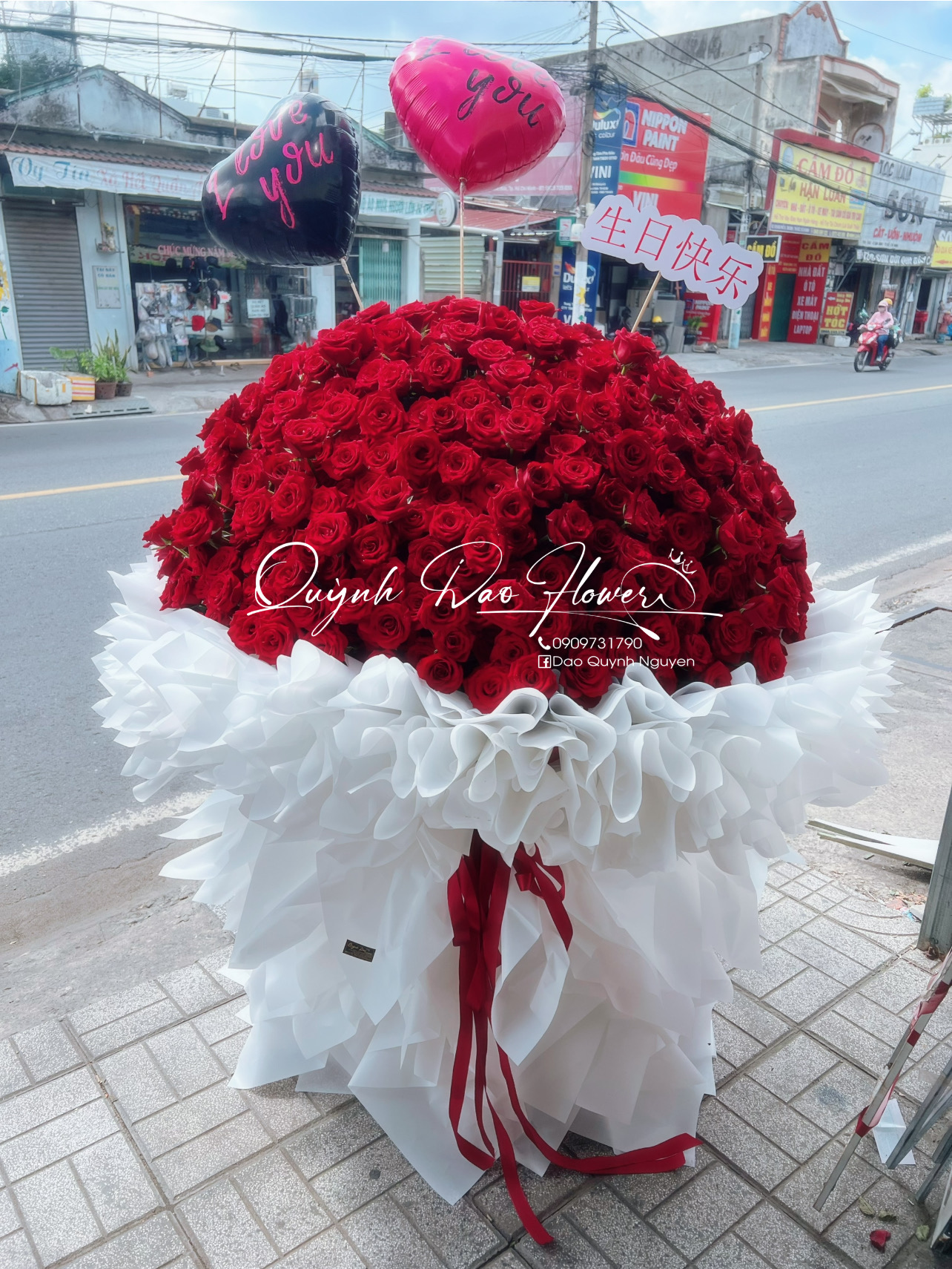 Bó hoa hồng đỏ 999 bông